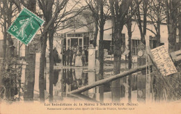 St Maur Des Fossés * Les Inondations De La Marne * Le Restaurant COLOMBO Avec épave écu De France * Crue Catastrophe - Saint Maur Des Fosses