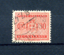 1945 LUOGOTENENZA TASSE N.88 USATO Filigrana Ruota - Portomarken