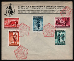 Jugoslawien 1940 - Mi-Nr. 408-412 - FDC (I) - FDC