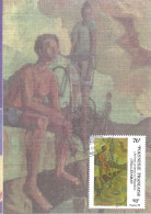 POLYNESIE - CARTE MAXIMUM 1er JOUR N° 495 - Série PEINTRES En POLYNESIE - Maui Seaman - Cartes-maximum