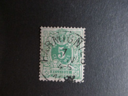 Nr 45 - Centrale Stempel "Harmignies" - Coba + 8 - 1869-1888 Lion Couché (Liegender Löwe)