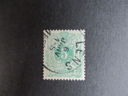 Nr 45 - Centrale Stempel "Lens" - Coba + 4 - 1869-1888 Lion Couché (Liegender Löwe)