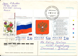 Russia Cover Sent To Denmark Lesnoy 21-7-2001 Topic Stamps - Lettres & Documents