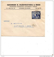 1952 LETTERA PAR AVION  NICOSIA - Cartas & Documentos