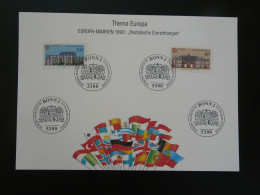 Gedenkblatt Feuillet FDC Sheet Europa 1990 Bonn Allemagne Germany - 1990