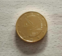 ESTONIE 2023 - HIRONDELLE RUSTIQUE - 2 EUROS COMMEMORATIVE  - PLAQUE OR - VERGOLDET - Estonia