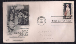 U.S. - Enveloppe Premier Jour D'émission - 1965 - Commemorating John Singleton Copley - 1961-1970