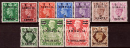 Somalia 1950 Sass.21/31 **/MNH VF/F - Somalia