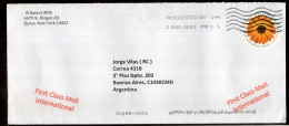 United States - 2023 - Letter - Sent From New York To Argentina - Caja 1 - Brieven En Documenten