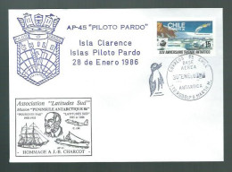 TT 109 - Lot De 8 Plis De Mission "Péninsule Antarctique 86" Effectué Par L'association "Latitudes Sud" Du 25/1 Au 9/3/8 - Scientific Stations & Arctic Drifting Stations