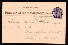 PERFORE - PERFINS - LOCHUNG - Papeteries De Zaventem - Saventhem - P.S. - 1909-34