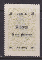 Canada Revenue (Alberta), Van Dam AL10, Used (small Thin) - Steuermarken