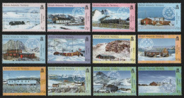 BAT / Brit. Antarktis 2003 - Mi-Nr. 357-368 ** - MNH - Forschungsstationen (III) - Neufs