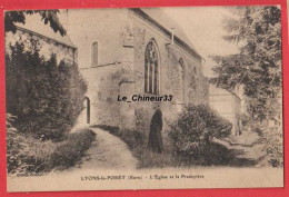 27 - LYONS LA FORET---L'Eglise Et Le Prebytere - Lyons-la-Forêt