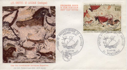 GROTTE PREHISTORIQUE DE LASCAUX . 13 AVRIL 1968. MONTIGNAC - 1960-1969