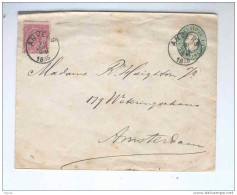 Enveloppe + TP 46 Variété Perforation Décalée ANVERS 1885 Vers AMSTERDAM - TARIF PREFERENTIEL NL à 20 C  --  B4/610 - Covers