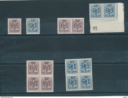 YY107 - 7 X Lion Héraldique 941/942 - COB 21 EUR - Neufs Sans Charnière - 1951-1975 Heraldic Lion