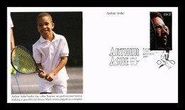 U.S.A 2005  ARTHUR  ASHE CHILD FDC BLACK TENNIS PLAYER Avec Explication En Anglais Au Dos De La FDC - Nuevos