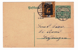 Postkart 1924 Sarrelouis Saarlouis Saargebiet Sarre Deutschland Saint-Avold Moselle Sankt Avold Lothringen - Interi Postali