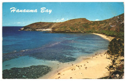Hanauma Bay Oʻahu Island Hawaii Beach 1958 Used Postcard. Publisher Ray Helbig's Hawaiian Service, Honolulu, USA - Oahu