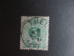 Nr 45 - Centrale Stempel "Theux" - Coba + 4 - 1869-1888 Lying Lion