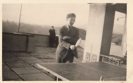 Table Tennis Ping Pong Real Photo Postcard Ca.1930 - Tennis De Table