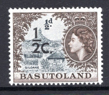 Basutoland 1961 Decimal Surcharges - ½c On ½d Qiloane HM (SG 58) - 1933-1964 Crown Colony