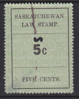 Canada Revenue (Saskatchewan), Van Dam SL21, Used (thin) - Fiscale Zegels