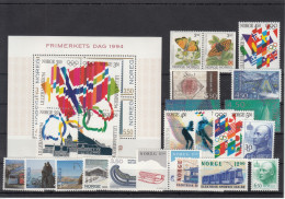 Norway 1994 - Full Year MNH ** - Années Complètes