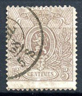 BE   25Aa   X   ---   Dent. 15  --  Belle Nuance Bistre-brun - 1866-1867 Petit Lion (Kleiner Löwe)