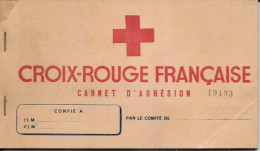Carnet D'adhésion Croix Rouge Française 1946 20 Carte Avec Bordereau Récapitulatif Etat Proche Du Neuf N°19193 - Red Cross