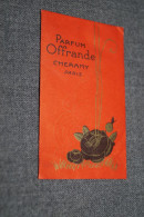 Cheramy Paris Parfum Offrande,sachet Parfumé Pour Collection,ancien, 80 Mm./50 Mm. - Other & Unclassified