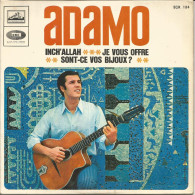 45T ADAMO - Inch' Allah - EMI EGR 184 - Belgique - 1967 - Collectors