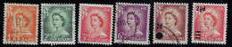 NEW ZEALAND 1955-1961  SCOTT #306,308,309,311,319,354 USED - Gebruikt