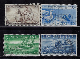 NEW ZEALAND 1956-1959 SCOTT #314,324,327,328 USED - Usados
