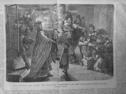1866 NOEL ALSACE VEILLEE CHRISTKINDEL HANS TRAPP ENFANT SAGE 1 JOURNAL ANCIEN - Ohne Zuordnung