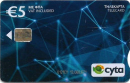 Cyprus - Cyta (Chip) - Cyta New Logo (With Notch), 03.2021, 5€, 60.000ex, Used - Zypern