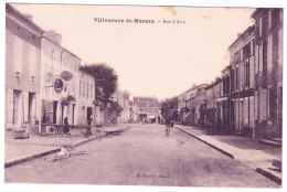 Villeneuve-de-Marsan Rue D'Aire CPA 40 Landes - Villeneuve De Marsan