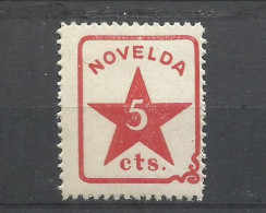 206B-MNH** SELLO VIÑETA LOCAL GUERRA CIVIL ALICANTE NOVELDA, MUY RARO+ 100,00€ ESTIMACION. SPAIN CIVIL WAR, LOCAL.  MNH - Republican Issues