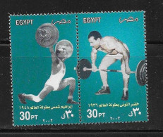 Egypt 2002 Weight Lifters Sports MNH - Ongebruikt