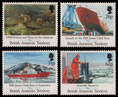 BAT / Brit. Antarktis 1991 - Mi-Nr. 185-188 ** - MNH - Schiffe / Ships - Unused Stamps