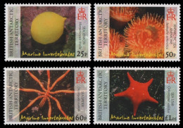BAT / Brit. Antarktis 2007 - Mi-Nr. 450-453 ** - MNH - Meerestiere / Marine Life - Unused Stamps