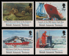 BAT / Brit. Antarktis 1991 - Mi-Nr. 189-192 ** - MNH - Schiffe / Ships - Faraday - Unused Stamps