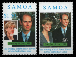 Samoa 1999 - Mi-Nr. 898-899 ** - MNH - Hochzeit Prinz Edward - Samoa Américaine