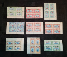 Ruanda Urundi - 36/44 - Blocs De 4 - Croix Rouge - 1918 - MNH & MH - Unused Stamps