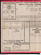 234/36 -  GEWICHT GEVONDEN Te ESSCHEN  - Lettre De Voiture Gare De ESSCHEN 1938 Vers LUXEMBOURG  "Via Sterpenich" - Other & Unclassified