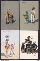 DDW350 -- EGYPT 10 Finely Designed Humoristic Postcards ( Around 1910) - Mostly Edited The Cairo Postcard Trust , Cairo - Colecciones Y Lotes