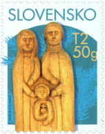 Slovakia - 2023 - Christmas - Slovak Folk Woodcarving - Mint Stamp - Unused Stamps