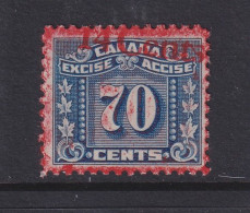 Canada Revenue (Federal), Van Dam FX119 Var, MNH, Excess Red Ink On Front/back - Revenues