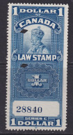 Canada Revenue (Federal), Van Dam FSC18c, Used (crease) - Fiscaux